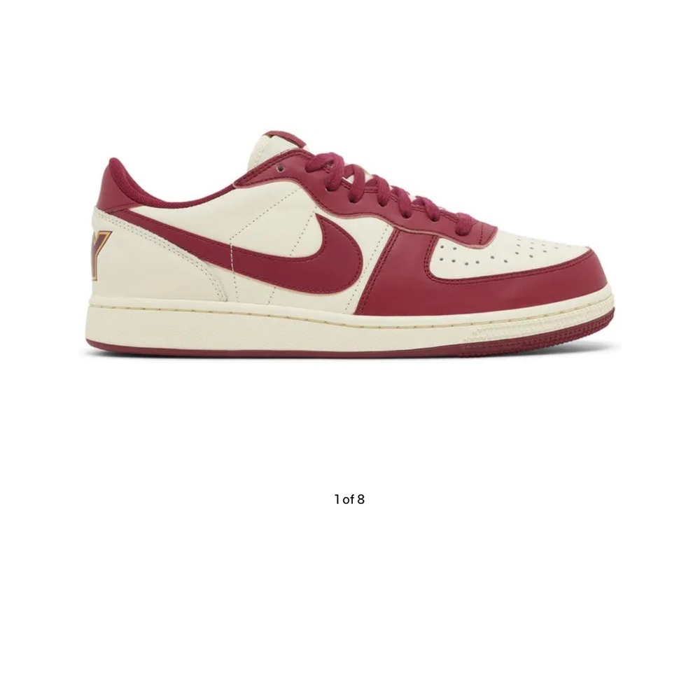 Nike Coconut Milk and Track Red Shoes